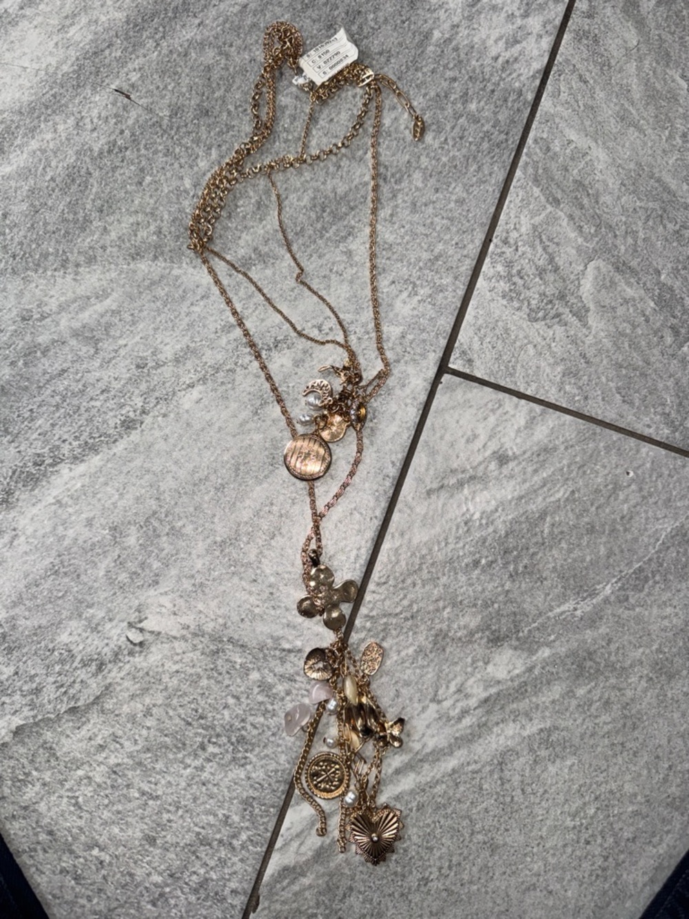 Sale Sale Sale - free Free People gold-Tone Multi Pendant Layered Necklace